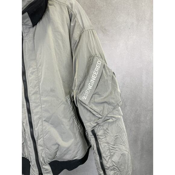 Jordan 23 Engineered iridescent‎ silver puffer bomber $350 - Picture 3 of 10